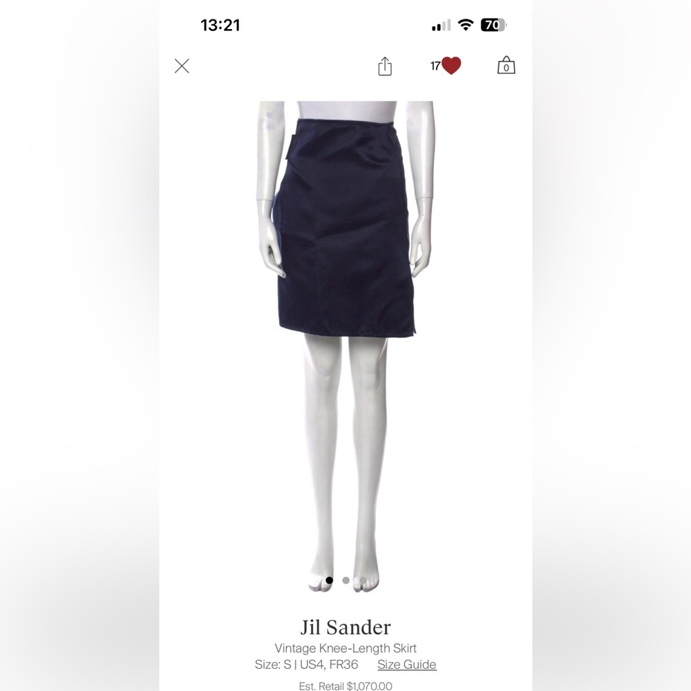 Vintage Jil Sander Skirt - US 6